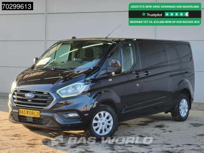 Ford Transit Custom  130PK Dubbel Cabine Automaat 2x Schuifdeur LED Xenon Trekhaak Navi Airco Cruise Cam in vendita da BAS World B.V.