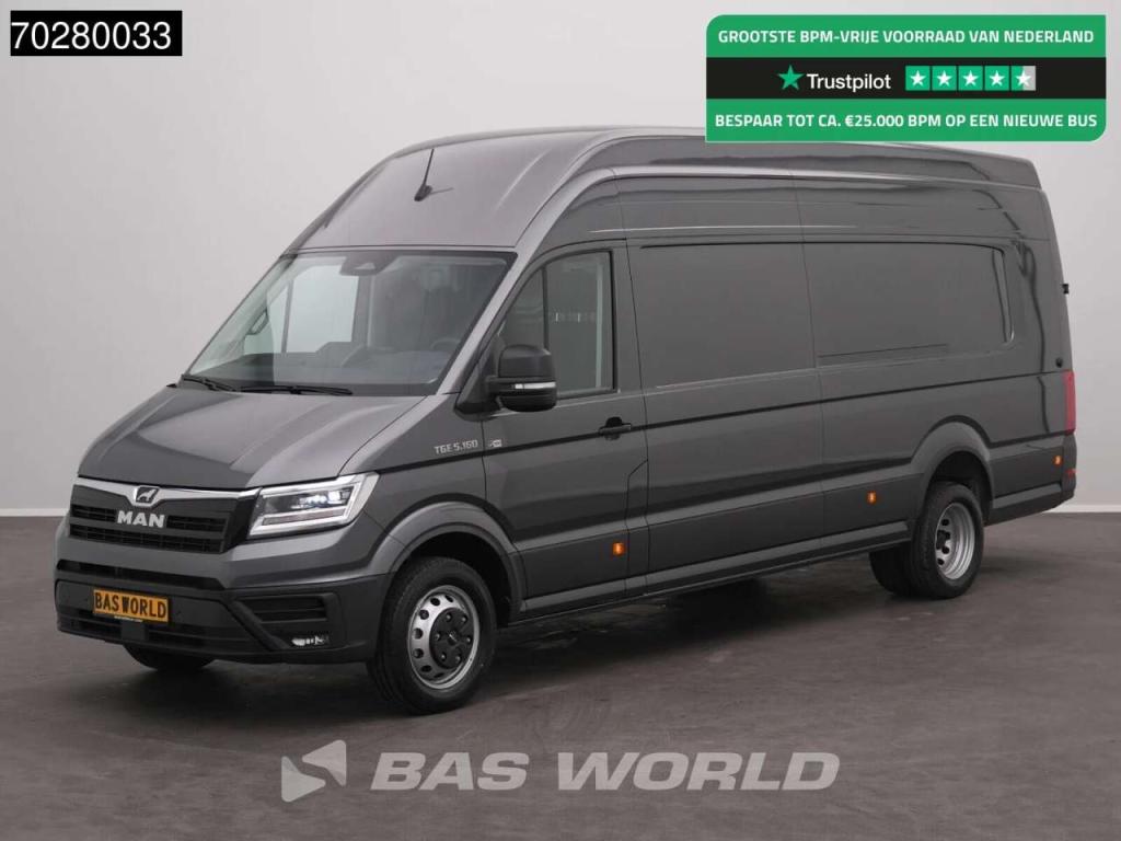 Man TGE 5.160 XXL Automaat L5H4 ACC LED Navi Airco Cruise Camera Parkeersensoren v+a Euro6 L5 XL Airco Foto 1