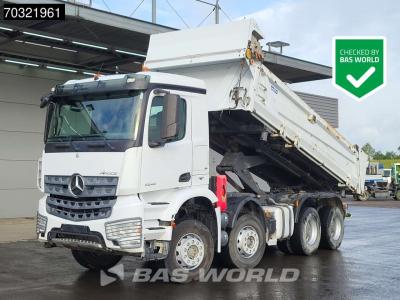 Mercedes-Benz Arocs 3243 8X4 11m3 2-way tipper steelsuspension Big-Axle Automatic Euro 6 in vendita da BAS World B.V.