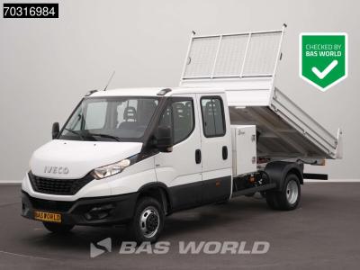 Iveco Daily 35C16 3.0L Kipper met Kist Dubbel Cabine Dubbellucht 3,5t Trekhaak Navi Airco Cruise Camera E in vendita da BAS World B.V.