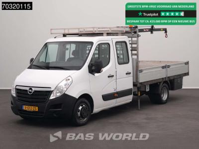 Opel Movano 145PK Kraanwagen HIAB T-CLX 018 B-2 Dubbel Cabine Open Laadbak Dubbellucht 3,5t Trekhaak Air in vendita da BAS World B.V.