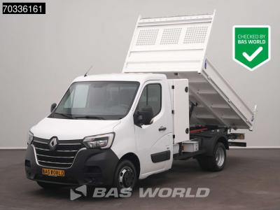 Renault Master 130PK Kipper Dubbellucht Kist Airco 3,5t Trekhaak Cruise Euro6 Benne Kieper Tipper A/C Towba in vendita da BAS World B.V.
