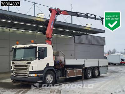 Scania P360 P 6X2 HMF 1820-K4 Crane rotator Lift+steering axle Automatic Euro 6 in vendita da BAS World B.V.