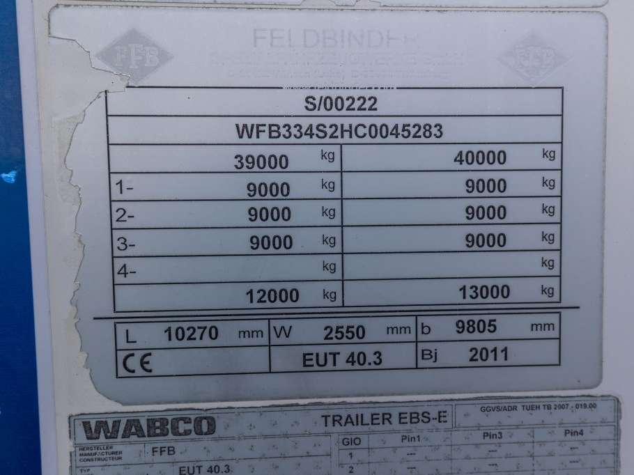 Feldbinder EUT 40.3- 40.000 L CEMENT/CIMENT/ZEMENT Foto 25