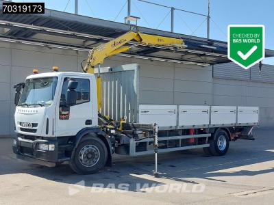 Iveco Eurocargo 180E300 4X2 Hyva V911 3S Crane Kran Telma retarder Ladebordwand Euro 5 in vendita da BAS World B.V.