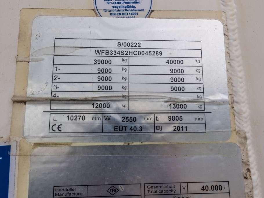 Feldbinder EUT 40.3- 40.000 L CEMENT/CIMENT/ZEMENT Foto 13
