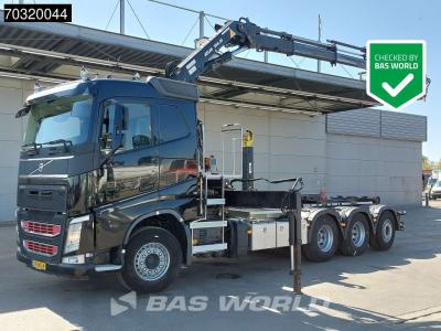 Volvo FH 460 8X4 NL-Truck ATLAS 206,3E-A4 Crane Kran + 30tons Hyva containersystem VEB+ Euro 6 in vendita da BAS World B.V.