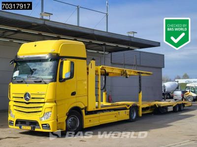 Mercedes-Benz Actros 1845 4X2 NL-Combi Car transporter GS Meppel Winch Full Air Euro 6 in vendita da BAS World B.V.