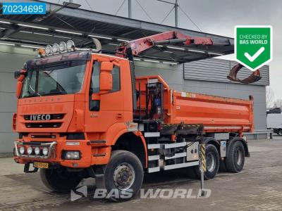 Iveco Trakker 410 6X6 NL-Truck 6x6 Big-Axle HMF Z-Crane EEV in vendita da BAS World B.V.
