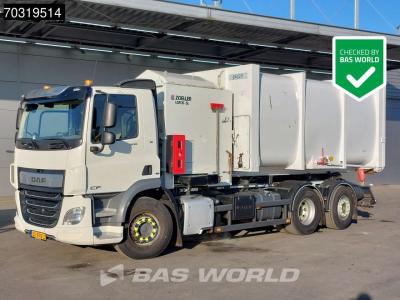 Daf CF 300 6X2 NL-truck Zoeller Lotos Seitenlader chain system Automatic Euro 6 in vendita da BAS World B.V.