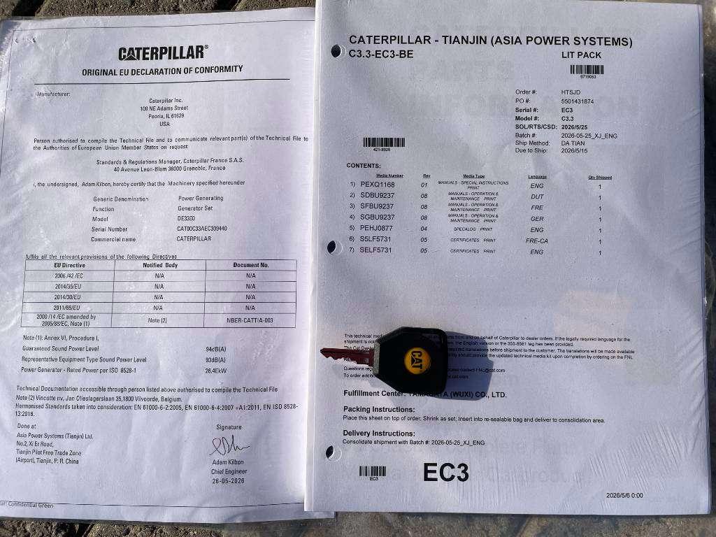 Caterpillar DE33E0 - 33 kVA Generator - DPX-18004 Foto 20