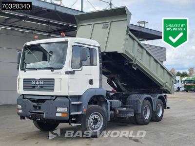 Man TGA 26.390 6X4 10m3 2-way tipper Steelsuspension Big-Axle Manual Euro 2 in vendita da BAS World B.V.