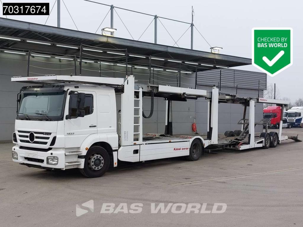Mercedes-Benz Axor 1833 4X2 Kassbohrer SSV-01 car transporter combi 3-pedals Full Air Euro 3 Foto 1