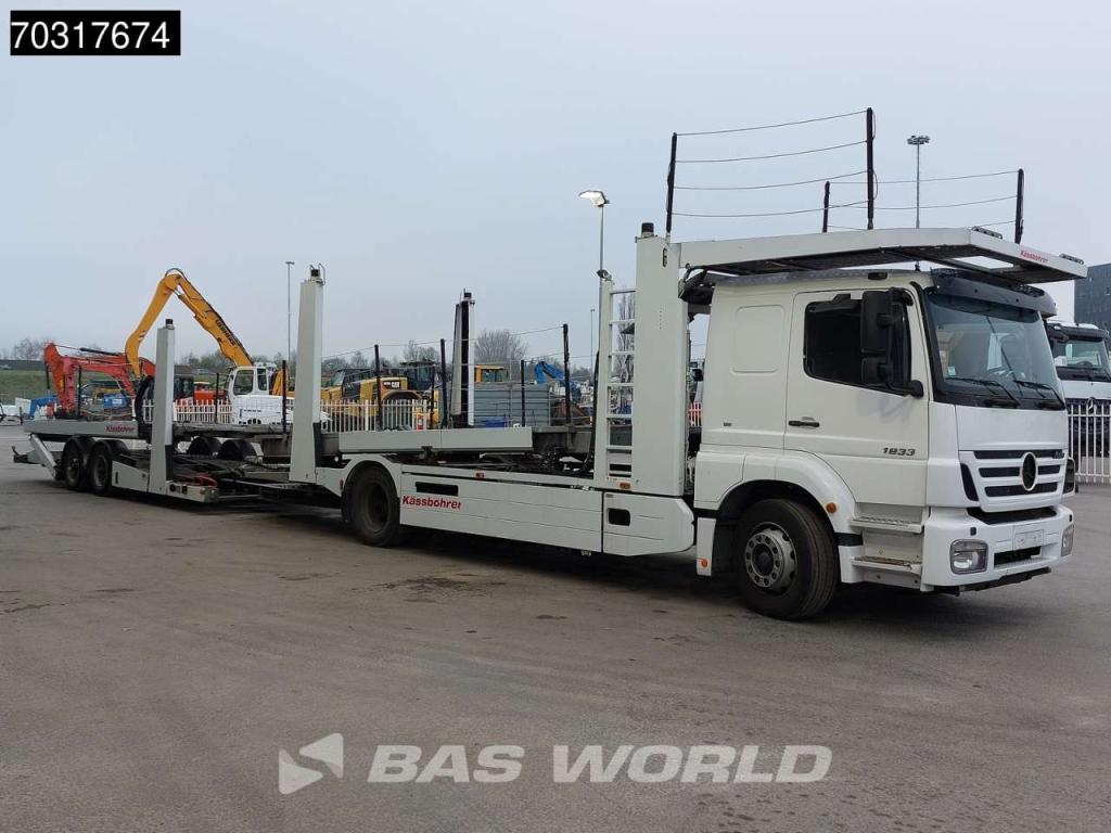 Mercedes-Benz Axor 1833 4X2 Kassbohrer SSV-01 car transporter combi 3-pedals Full Air Euro 3 Foto 18