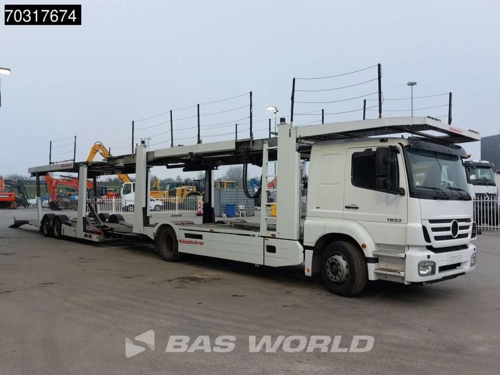 Mercedes-Benz Axor 1833 4X2 Kassbohrer SSV-01 car transporter combi 3-pedals Full Air Euro 3 Foto 3