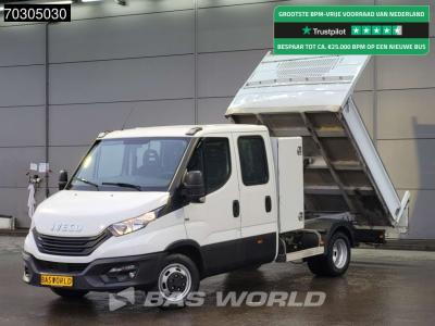 Iveco Daily 35C14 Dubbel Cabine Kipper met Kist Dubbellucht 3,5t Trekhaak Airco Cruise Euro6 Tipper Benne in vendita da BAS World B.V.