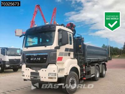 Man TGS 33.360 TGS 6X6 Palfinger Q170Z95TR Crane Kran Full Steel Tipper Euro 5 in vendita da BAS World B.V.