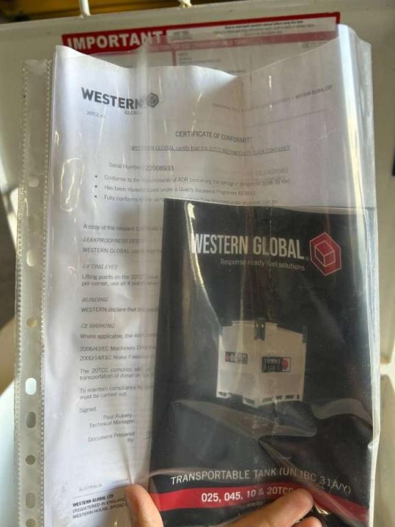 Western Global 20TCC - 2.000 Liter Diesel Tank - DPX-25083 Foto 5