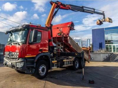 Mercedes-Benz AROCS 2640 BB+BIBENNE+PALFINGER 18T/m+3 EXT+RADIO+BAE HYDR in vendita da Braem NV