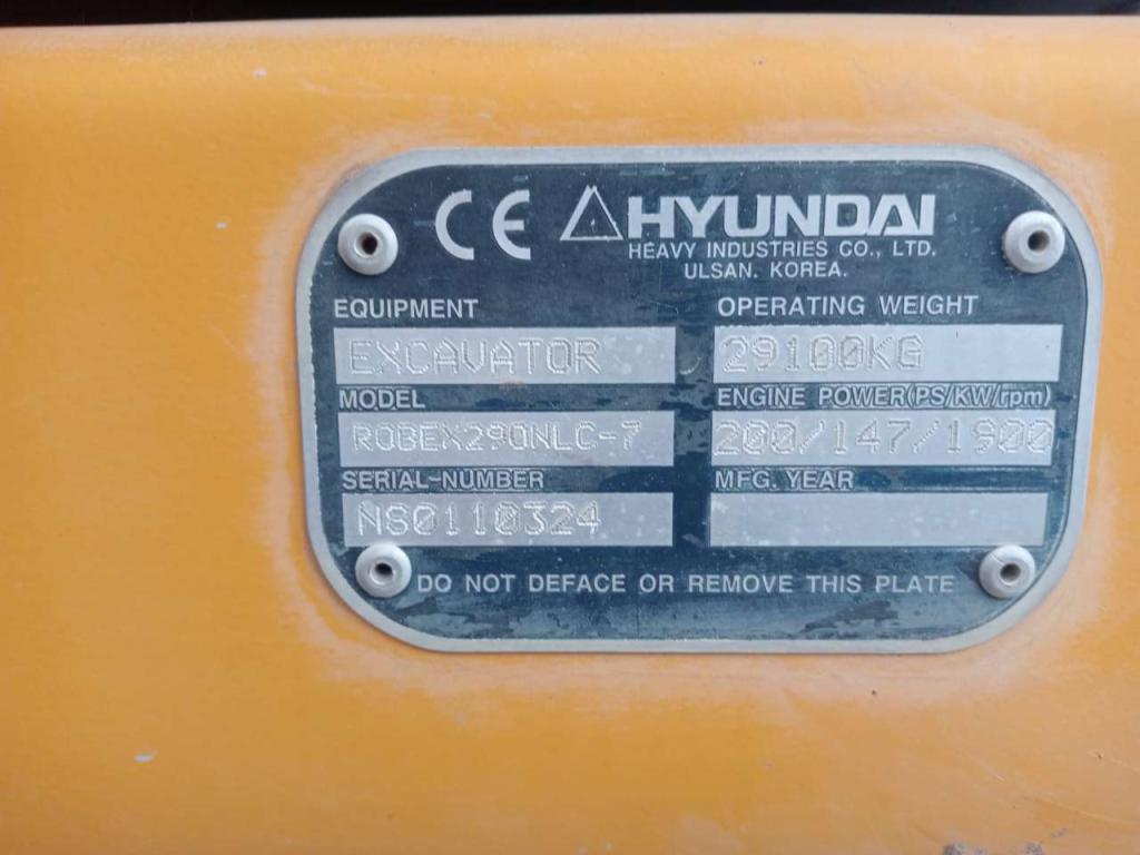 Hyundai Robex 290NLC-10 Foto 4