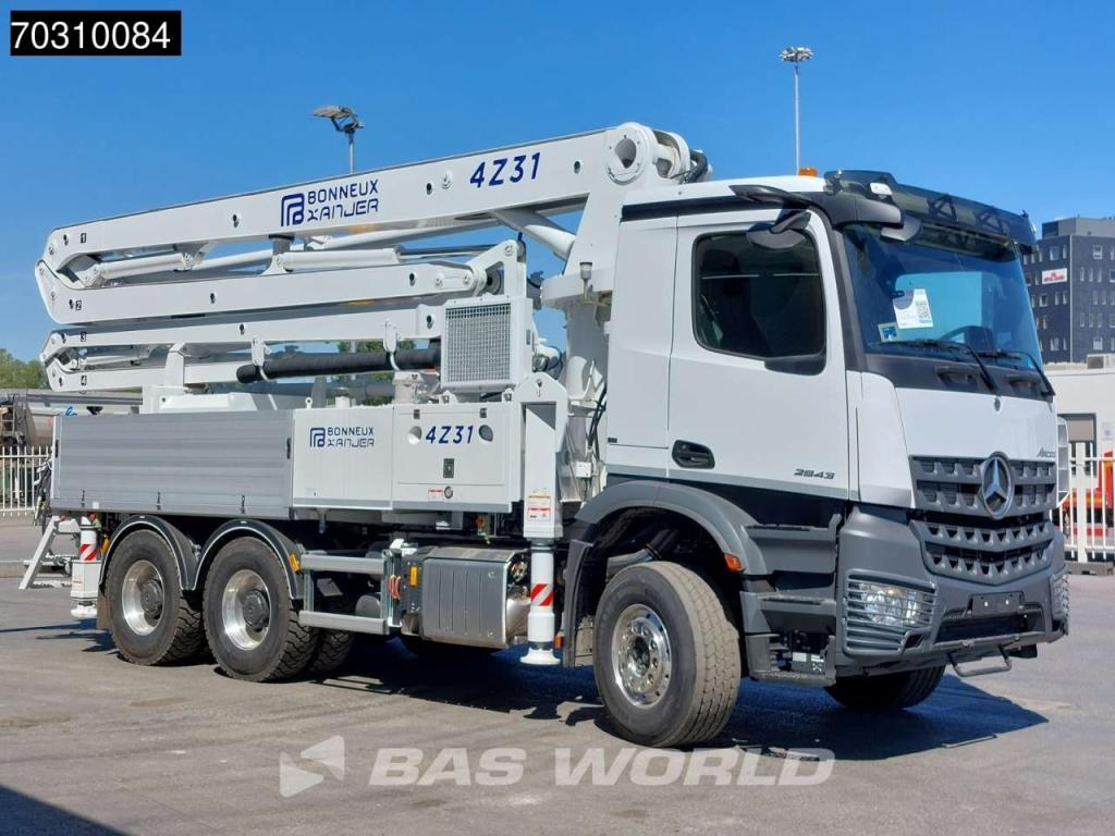 Mercedes-Benz Arocs 2843 Arocs 6X4 NEW! 31mtr 4x extendable Bonneux concrete pump Remote Control Euro 6 Foto 17