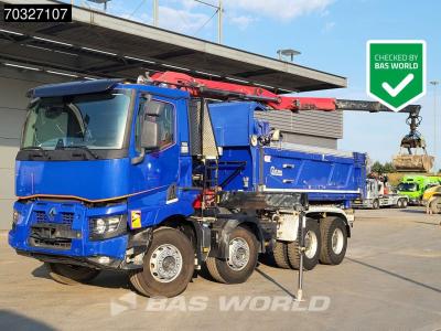 Renault C 480 C 8X4 HMF 2243 Z-Crane Tipper Full Steel Euro 6 in vendita da BAS World B.V.