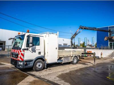 Man TGL 12.190 BL + HIAB 055 D-1 HIDUO in vendita da Braem NV