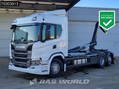 Scania G 460 6X2 NEW! 20tons HIAB Containersystem Lift+Steering Axle Automatic Retarder Euro 6 in vendita da BAS World B.V.