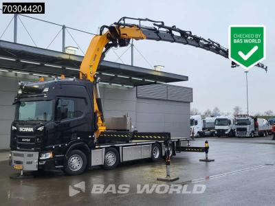 Scania R500 8X2 NL-Truck APK Effer 955 8S Jib 6S Crane Kran Winch 106cm platform Euro 6 in vendita da BAS World B.V.