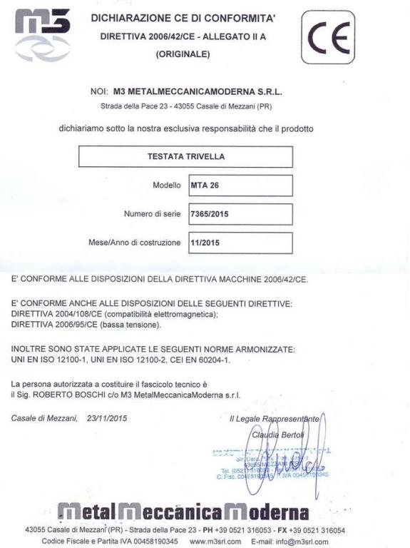M3 MetalMeccanica Moderna MTA26 Foto 3