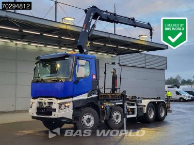 Renault C 430 8X4 HIAB X-Hiduo 188 B-2 Crane + Hook Full Steel Big-Axle Euro 6 in vendita da BAS World B.V.