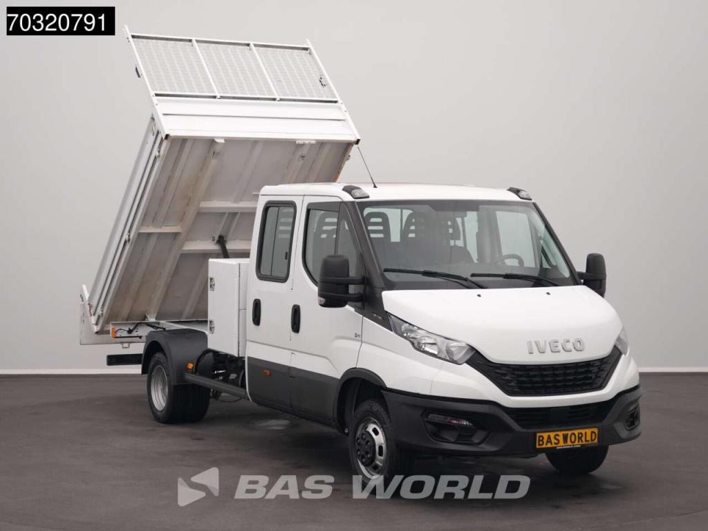 Iveco Daily 35C16 3.0L Dubbel Cabine met Kist Dubbellucht 3,5t Trekhaak Navi Airco Euro6 Tipper Benne Kie Foto 5