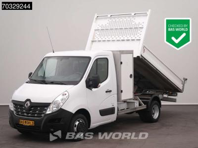 Renault Master 130PK Kipper met Kist Dubbellucht 3,5t Trekhaak Airco Cruise Euro6 Tipper Benne Kieper A/C T in vendita da BAS World B.V.