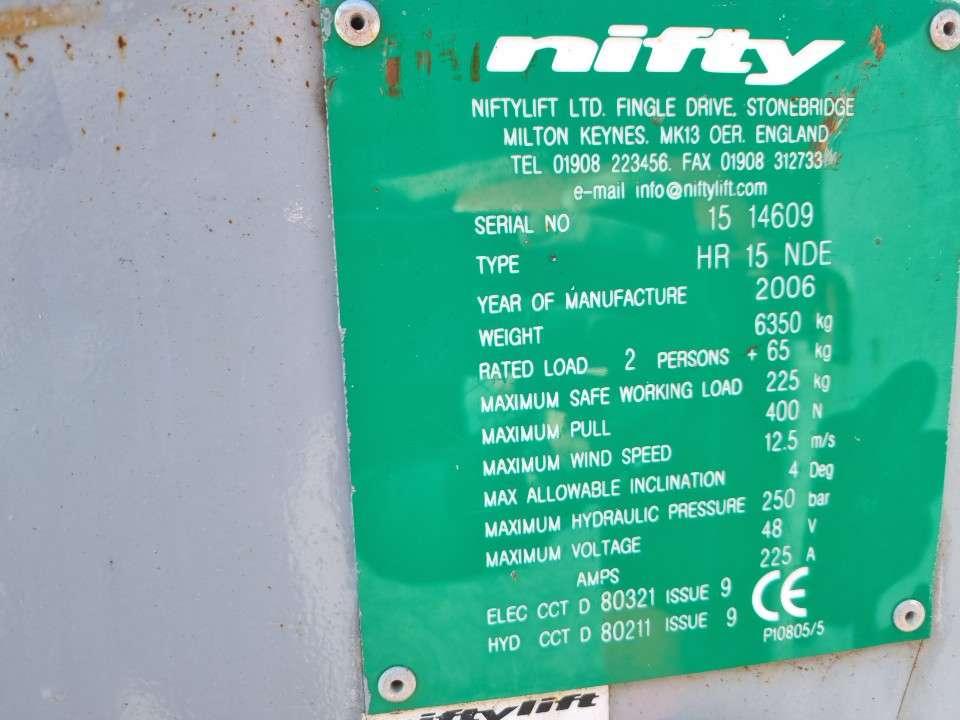 Niftylift HR 15 HDE Foto 8
