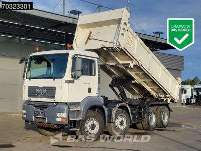 Man TGA 35.440 8X4 12m3 tipper Steel suspension Manual Retarder Euro 4 in vendita da BAS World B.V.