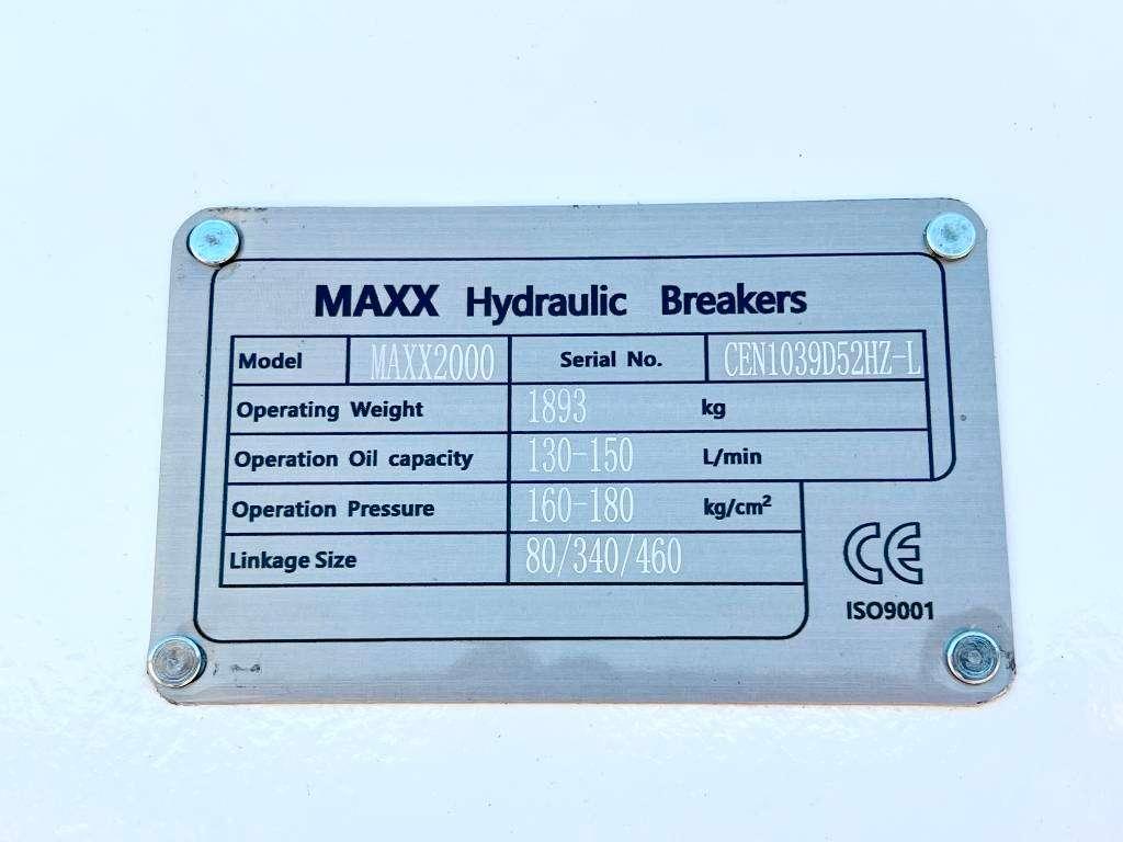 Maxx 2000 hammer / 18-26 ton /hydraulic breaker / Martello demolitore Foto 9