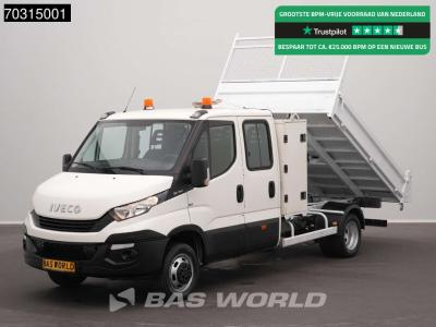 Iveco Daily 35C16 Open Laadbak Dubbellucht 160PK 3,5t Trekhaak Navi Cruise Euro6 Tipper Benne Kieper Trek in vendita da BAS World B.V.
