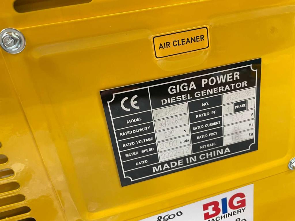 Giga Power PLD8500SE 8 kVA silent generator Foto 10
