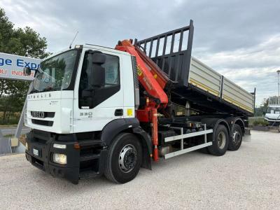 Iveco STRALIS 330 euro 5 ribaltabile GRU PALFINGER Foto 1