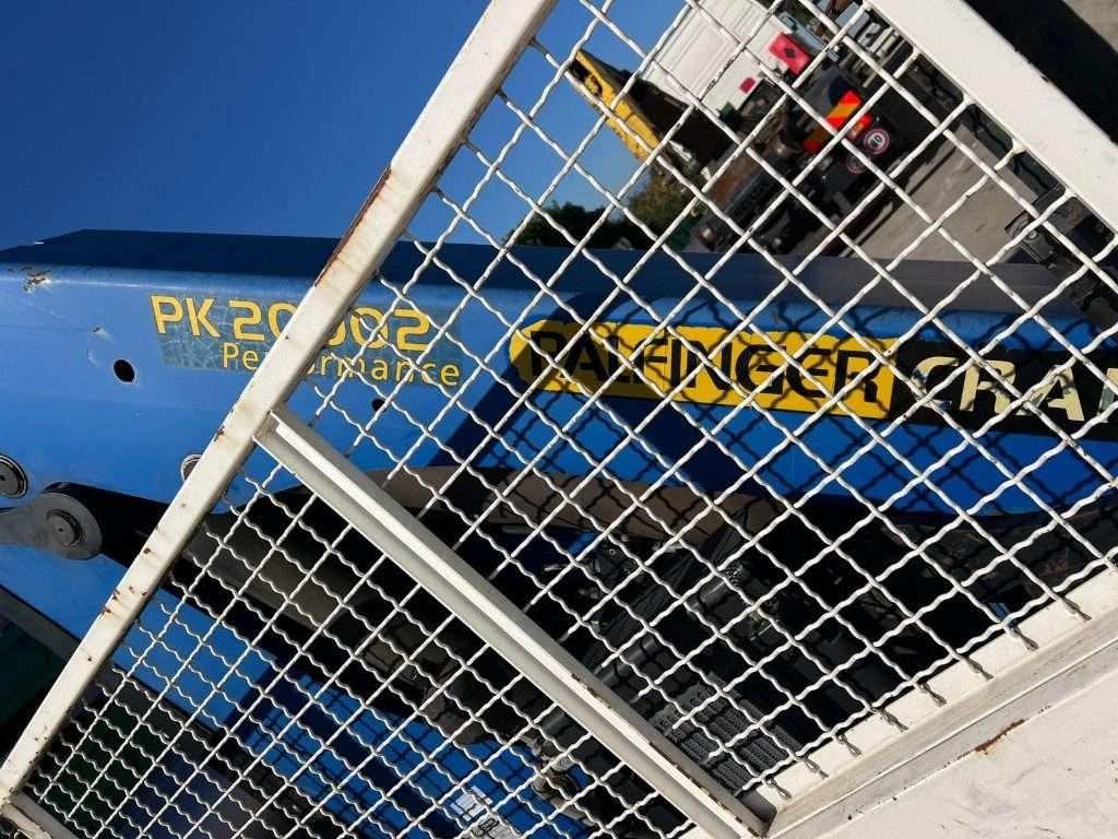 CONTAINER SCARRABILE A PIANALE CON SPONDE E GRU Foto 7