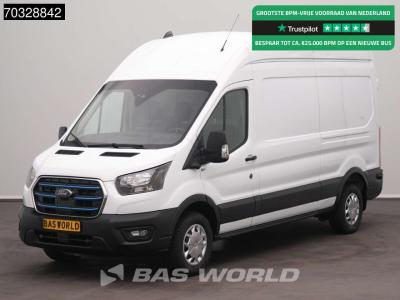 Ford e-Transit 184pk Elektrisch 68kWh 317km WLTP L3H3 Hoog Dak Navi Airco Cruise Parkeersensoren v+a SYN in vendita da BAS World B.V.