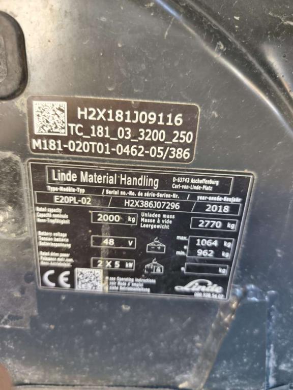 Linde E20PL-02 Foto 7