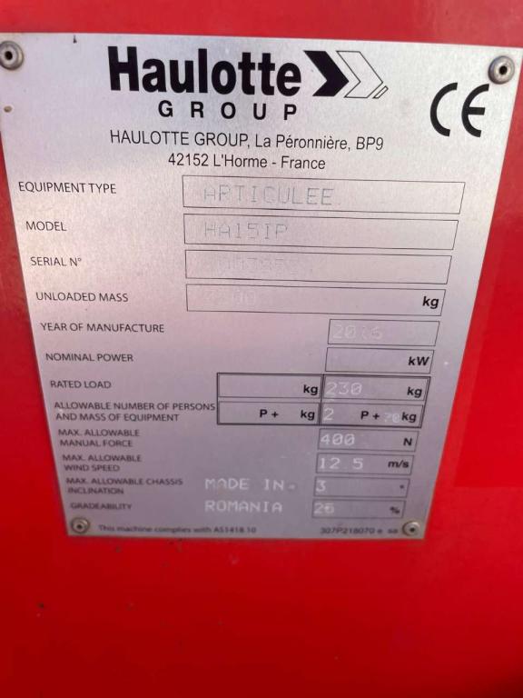 Haulotte HA15IP Foto 17