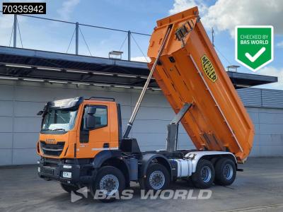 Iveco Trakker 410 8X4 Meiller tipper Steel suspension Big-Axle Automatic Retarder Euro 6 in vendita da BAS World B.V.