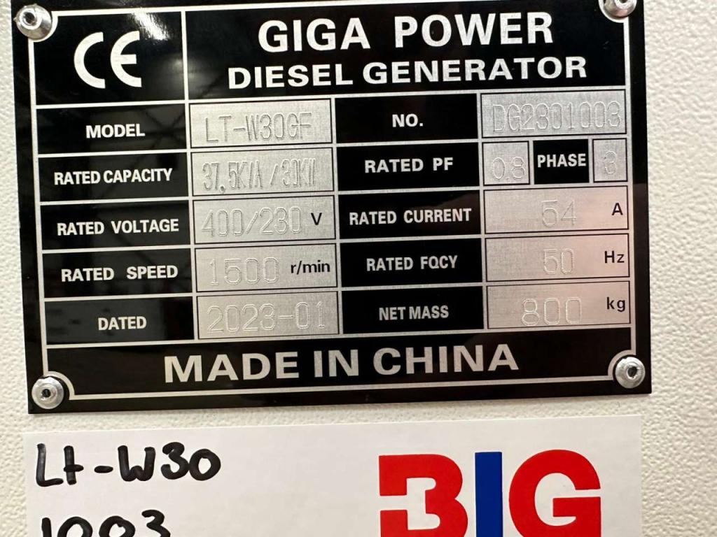 Giga Power LT-W30GF 37.5 kVA silent generator Foto 18