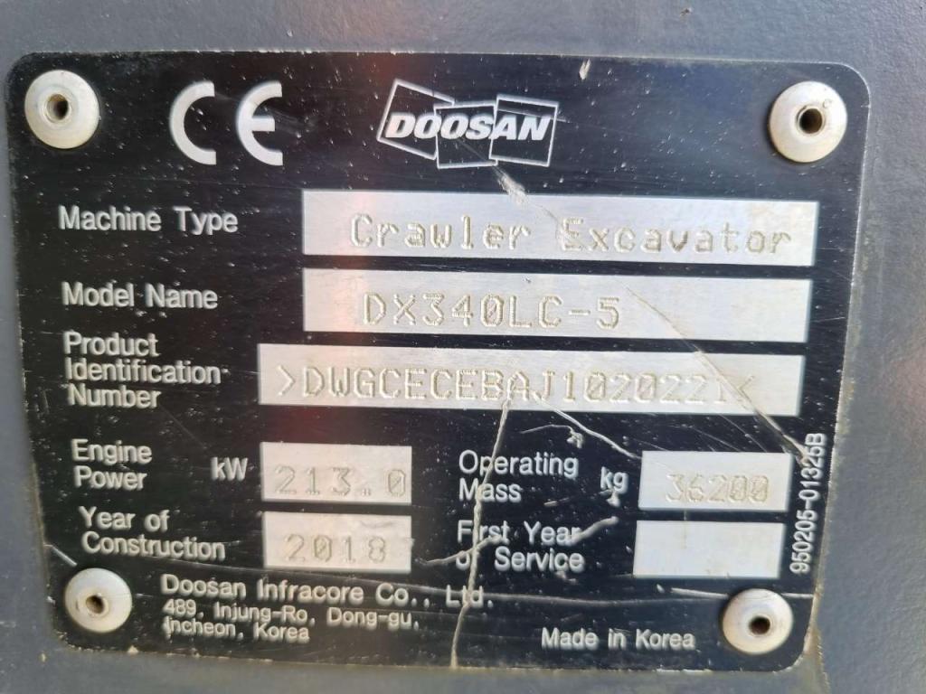 Doosan DX340LC-5 Foto 6