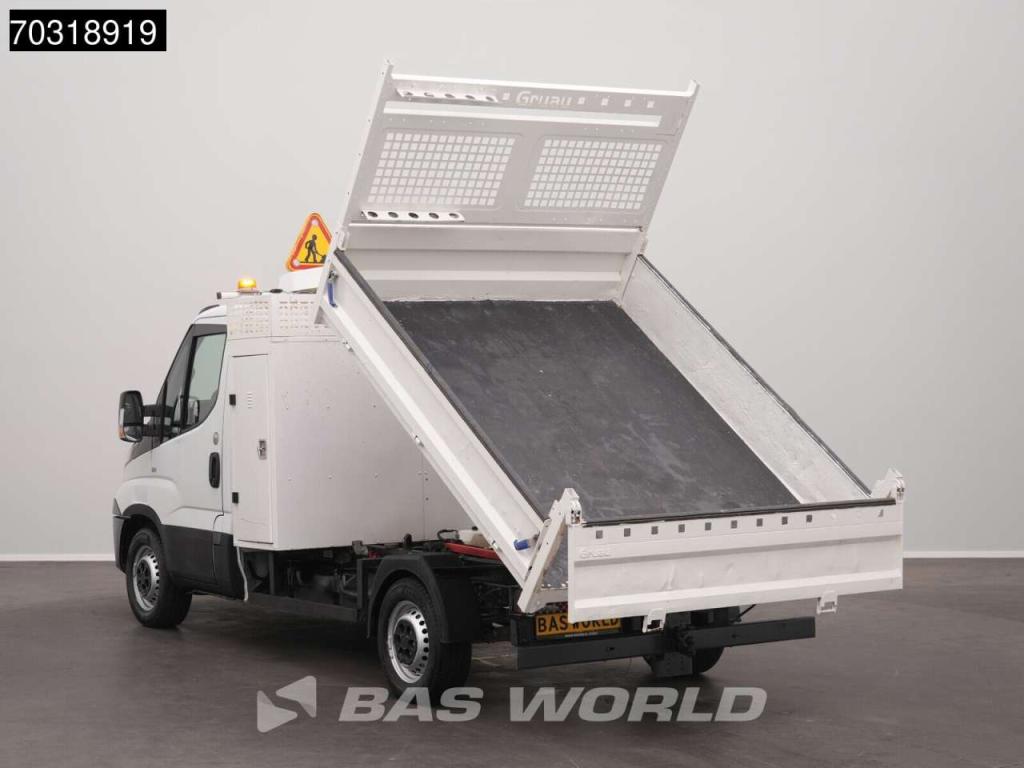 Iveco Daily 35S14 Automaat Open Laadbak met Kist 3.5t trekhaak Airco Cruise Euro6 Pritsche Pickup Open Bo Foto 2