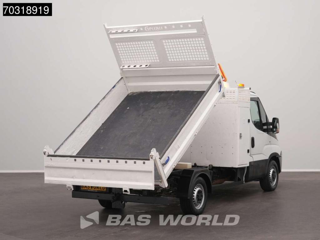 Iveco Daily 35S14 Automaat Open Laadbak met Kist 3.5t trekhaak Airco Cruise Euro6 Pritsche Pickup Open Bo Foto 8
