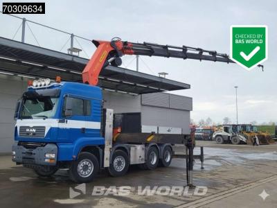 Man TGA 35.480 TGA 8X4 Palfinger PK85002 Kran Crane 2x Winch Sliding Fifth Wheel Big-Axle Euro 2 in vendita da BAS World B.V.