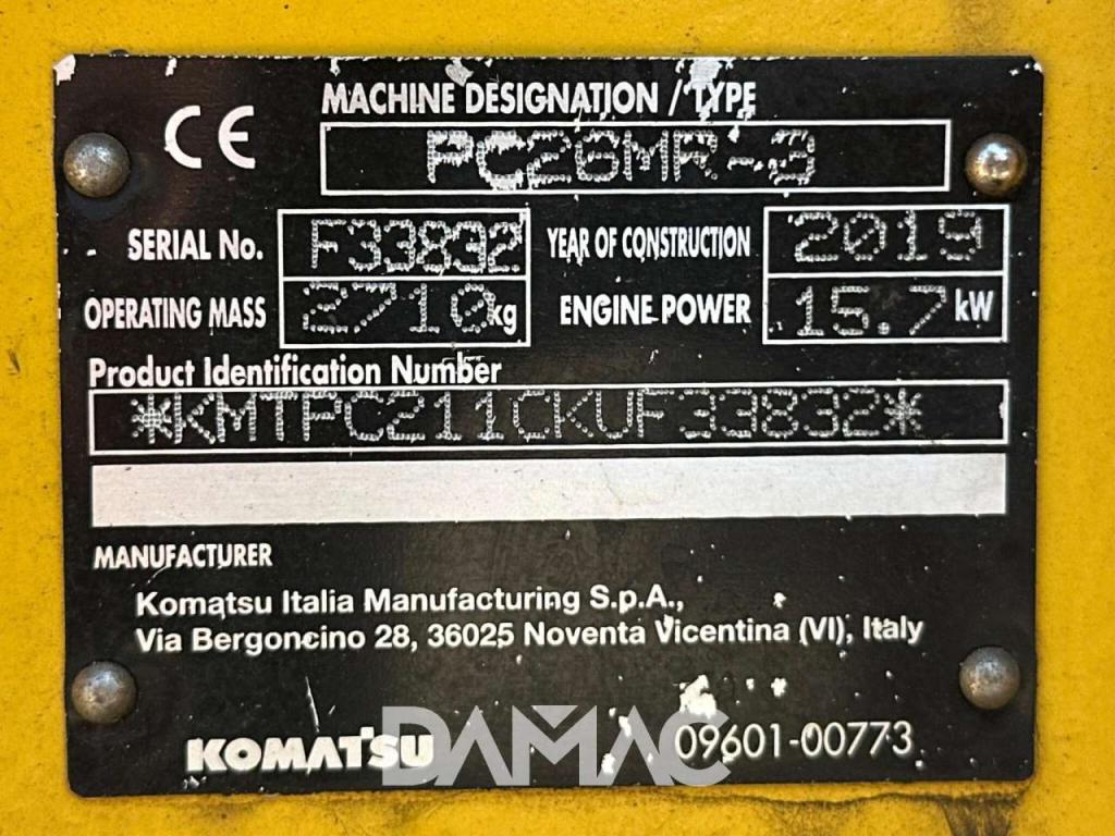 Komatsu PC26MR-3 Foto 20